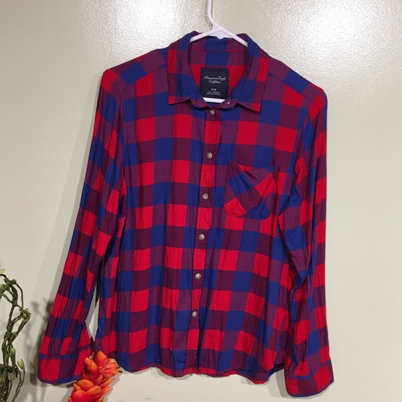 American Eagle Flannel Long sleeve size M - Picture 8 of 8